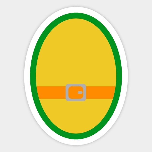 Orange Ninja Turtle Last Minute Costume Halloween Sticker by gastaocared